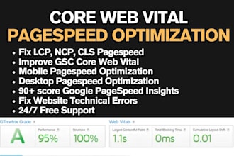 optimize wordpress ecommerce website fix technical SEO lcp speed optimization