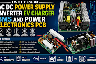 design ac dc power supply inverter ev charger bms and power electronics pcb