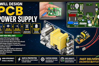 design pcb power supply ac dc converter dc dc converter smps and charger circuit