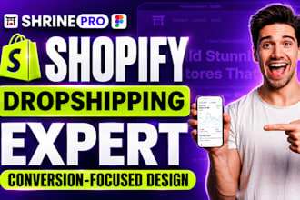 build shopify dropshipping store using shrine pro theme