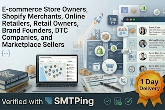 provide verified ecommerce and retail leads list