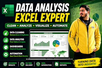 do data analysis, data cleaning and excel reporting