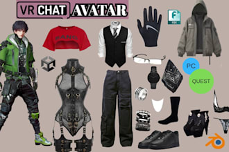 add, edit, fix and texture clothing, accessories and props on your vrchat avatar