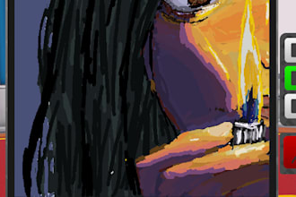 do a digital drawing for 5 dollars