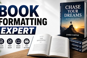 format and design books for print and kindle