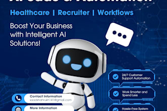 built ai saas, automation or healthcare automation workflow