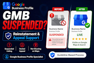 reinstate suspended google business profile, fix denied appeal, recover gmb