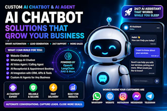 do custom ai chatbot, chatgpt llm nlp langchain rag python bot ai development