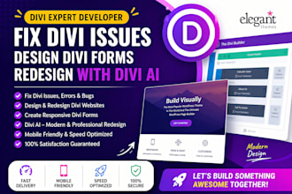fix divi issue divi forms design divi ai redesign divi developer divi expert
