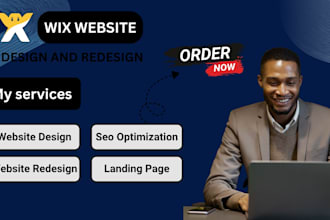 design redesign wix website business website and  build wix harmony  responsive