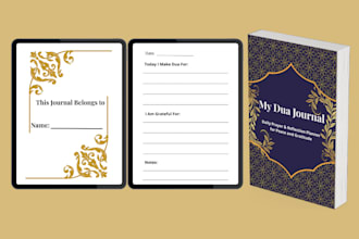design islamic journal and ramadan planner in canva