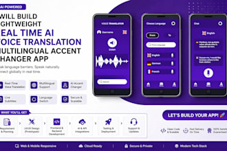 build lightweight real time ai voice translation multilingual accent changer app