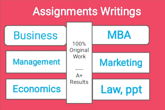 do business, projects, economics, management, law, marketing assigned