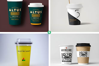 do unique paper coffee cup, paper cup, ice cream cups design