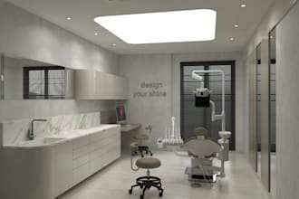 design realistic clinic, medical, dental, healthcare interior 2d, 3d rendering