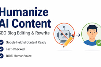 humanise ai content SEO blog editing and rewriting