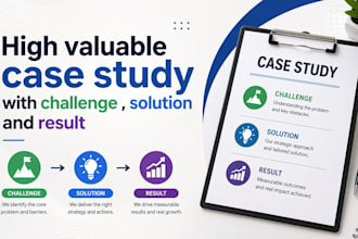 write high authorigy content for a case study