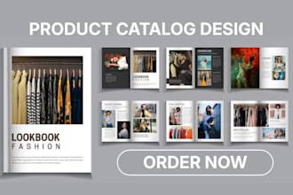 design editable product catalog, sales marketing lookbook, magazine layout
