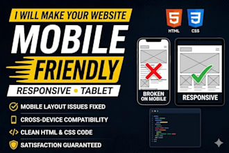 make your website mobile friendly and responsive