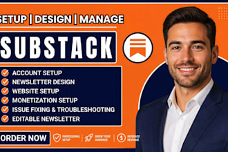 setup substack account design substack newsletter manage substack post
