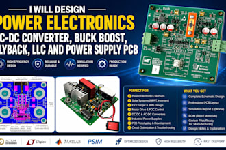 design power electronic dc dc converter buck boost flyback llc and power supply