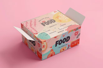 design creative box, pouch and label packaging design