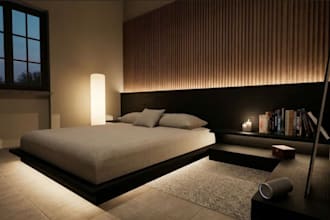 design an aesthetic 3d interior concept