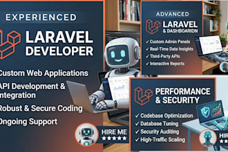 develop web apps in laravel, PHP