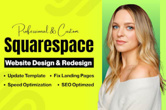 edit squarespace website design, fix squarespace website template and redesign
