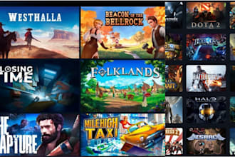 design pro steam capsule art game banner cover art pixel and steam store page