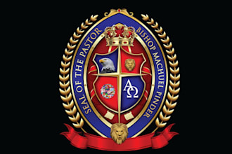 create stunning church seal logo from scratch