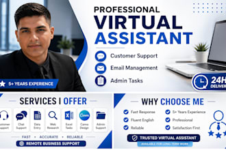 be your professional virtual assistant for customer support tasks