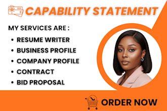 design a winning capability statement and business profile