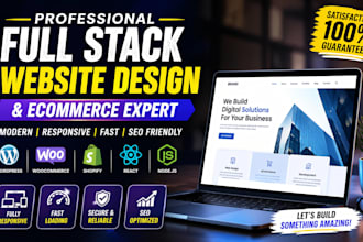 build, rebuild, redesign wordpress website design, business website development