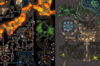 do custom dnd battle map rpg world map illustration fantasy map ttrpg map