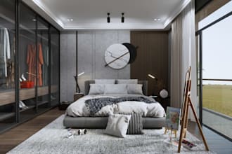 do sketchup 3d rendering and interior design