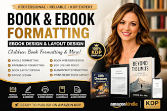 do book and ebook formatting ebook design layout design children book formatting