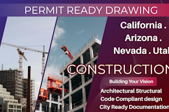 design building plans, construction drawings for california arizona nevada utah