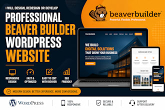 design redesign or develop a professional beaver builder wordpress website
