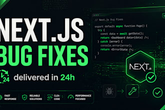 fix bugs in your nextjs or react application