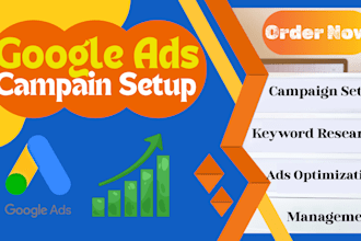 setup and manage high ROI google ads PPC campaigns