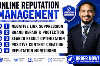 do online reputation management, ORM, brand repair and suppress negative links