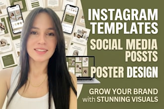 design professional canva templates for instagram branding