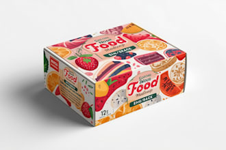 design premium packaging box pouch and label design