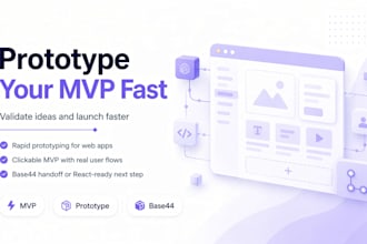 build a clickable mvp prototype in base44, validate your idea before you code