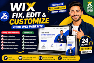 fix wix website issues, edit or customize your website