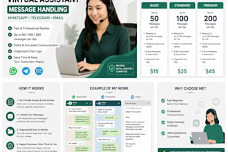 reply up to 50 customer messages per day professionally