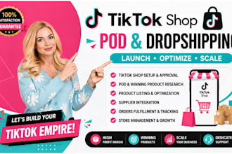 set up and manage your tiktok shop for pod and dropshipping