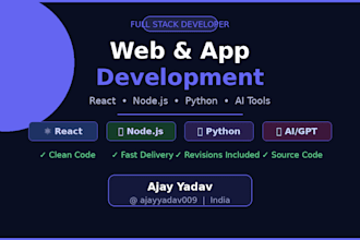 build a modern web app