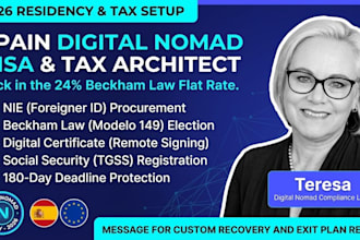do your spain digital nomad visa tax setup and nie registration